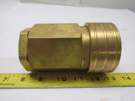 Parker BH12-60W Brass Quick Coupling 1-1/2" Body 1-1/4"NPT Female Thread