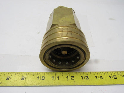 Parker BH12-60W Brass Quick Coupling 1-1/2" Body 1-1/4"NPT Female Thread