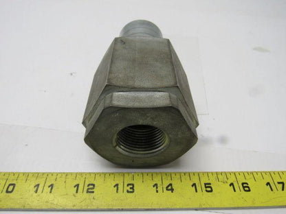Parker H12-63 Steel 1-1/2" Body Poppet Valve Shut off 1"NPTF Quick Coupling Male