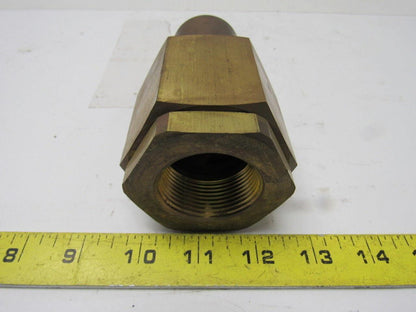 Parker BH12-61-W Brass 1-1/2 Body Poppet Valve Shut off 1-1/4"NPTF Quick Couplin