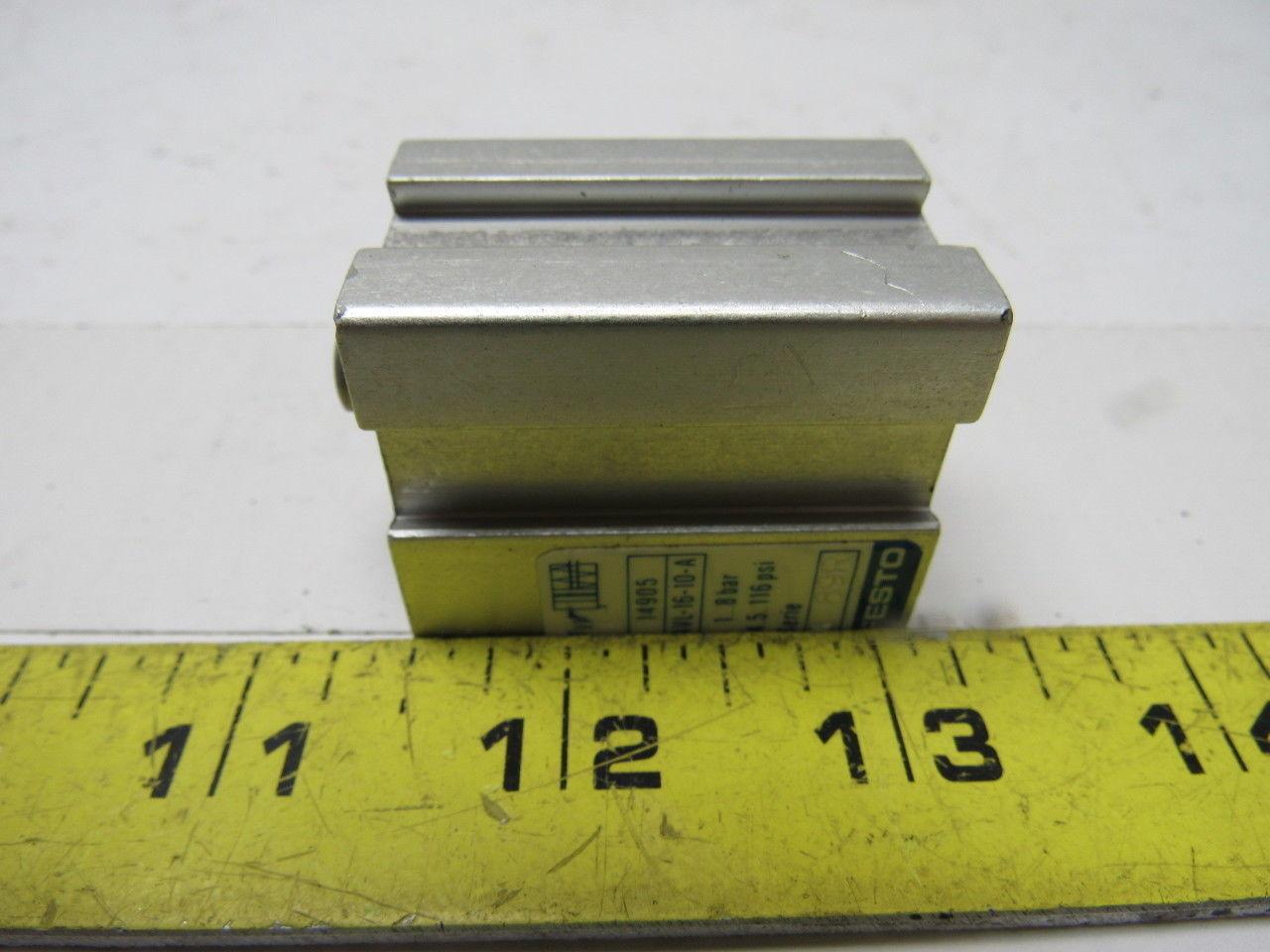 Festo AVL-16-10A Mini Micro Pneumatic Cylinder 1/2" Stroke Spring Return