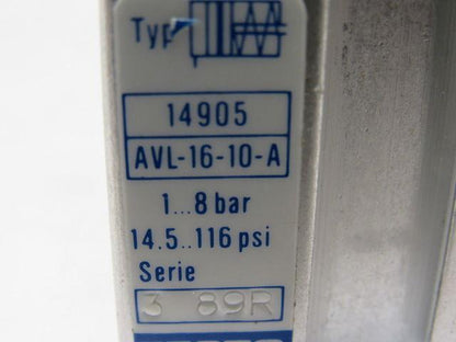 Festo AVL-16-10A Mini Micro Pneumatic Cylinder 1/2" Stroke Spring Return