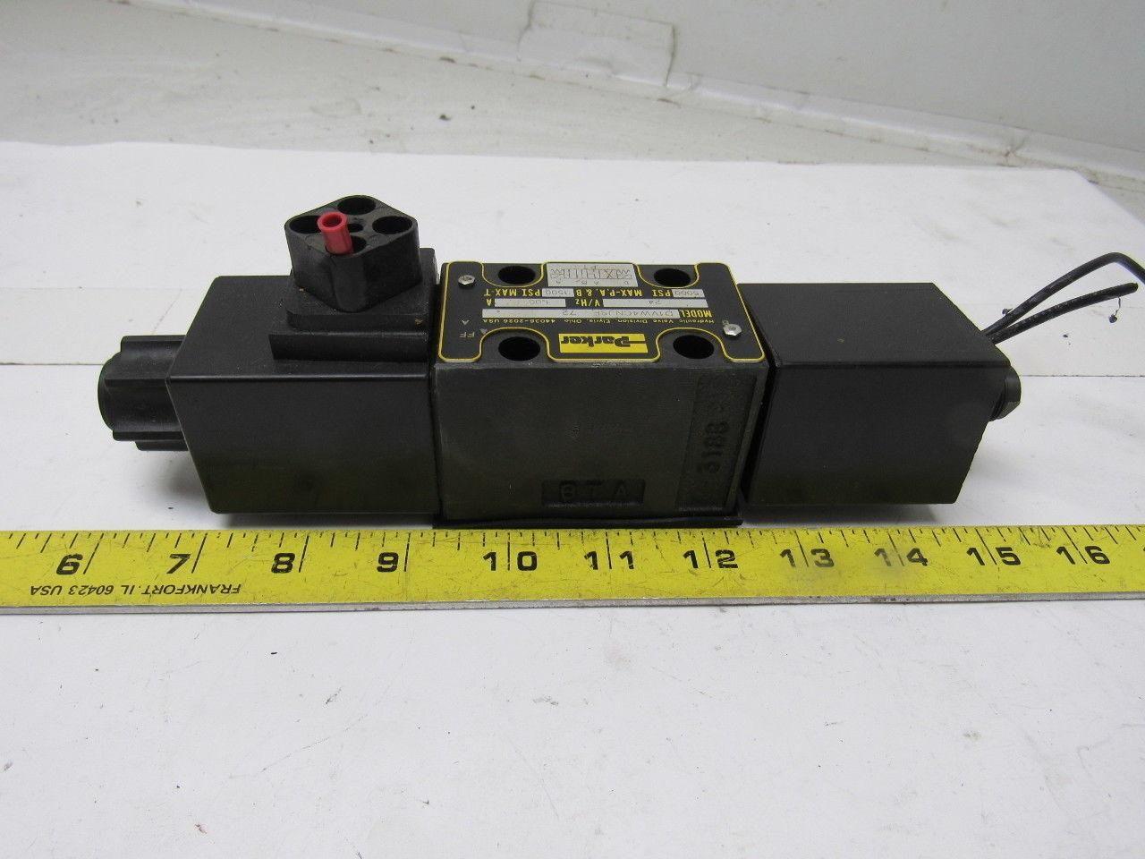 Parker D1VW4CNJSF 72 Hydraulic Directional Control Solenoid Valve  24V 5000PSI