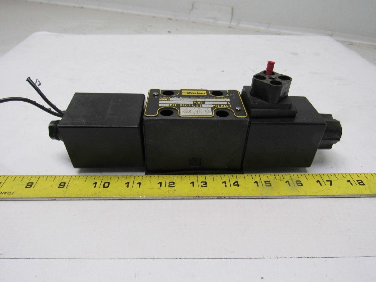 Parker D1VW4CNJSF 72 Hydraulic Directional Control Solenoid Valve  24V 5000PSI