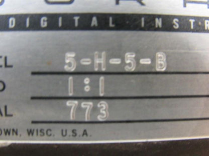 Durant 5-H-5-B 5 Digit Mechanical Stroke Counter W/Bracket Extension Arm