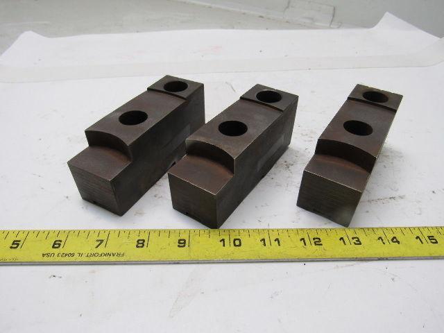 10MSH0 Lathe Chuck Stepped Top Jaws 4-5/8" X 1-7/8" X 1-1/2" Lot Of 3