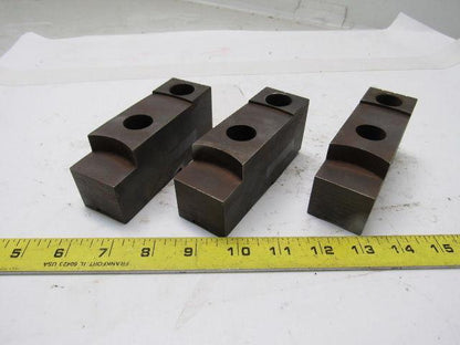 10MSH0 Lathe Chuck Stepped Top Jaws 4-5/8" X 1-7/8" X 1-1/2" Lot Of 3