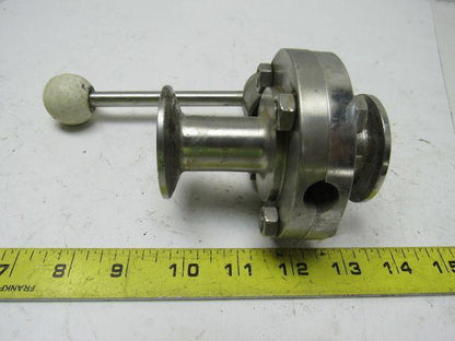 Flowtec 3/4" Butterfly Valve Stainless Steel