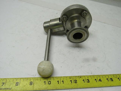 Flowtec 3/4" Butterfly Valve Stainless Steel