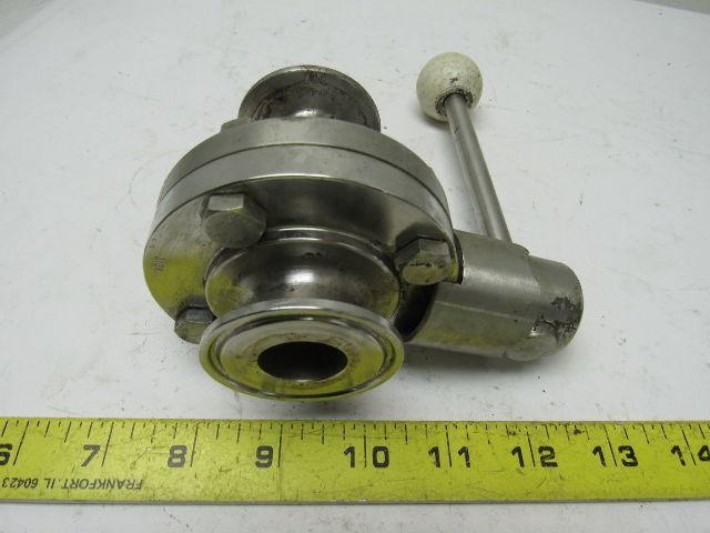 Flowtec 3/4" Butterfly Valve Stainless Steel