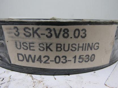 T.B. Woods 3V 8.3 SK 3 Groove 8" Pulley/Sheave SK Bushed Bore