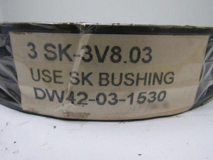 T.B. Woods 3V 8.3 SK 3 Groove 8" Pulley/Sheave SK Bushed Bore Solid Center