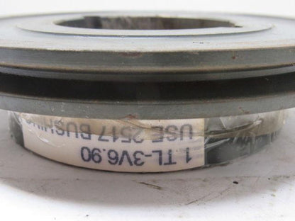 1-3V6.9 1 Groove 6.9" 3V Pulley/Sheave 2517 Bushed Bore