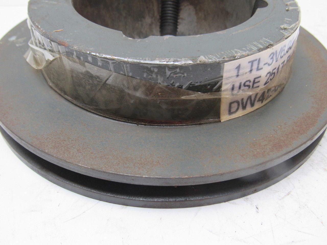 1-3V6.9 1 Groove 6.9" 3V Pulley/Sheave 2517 Bushed Bore