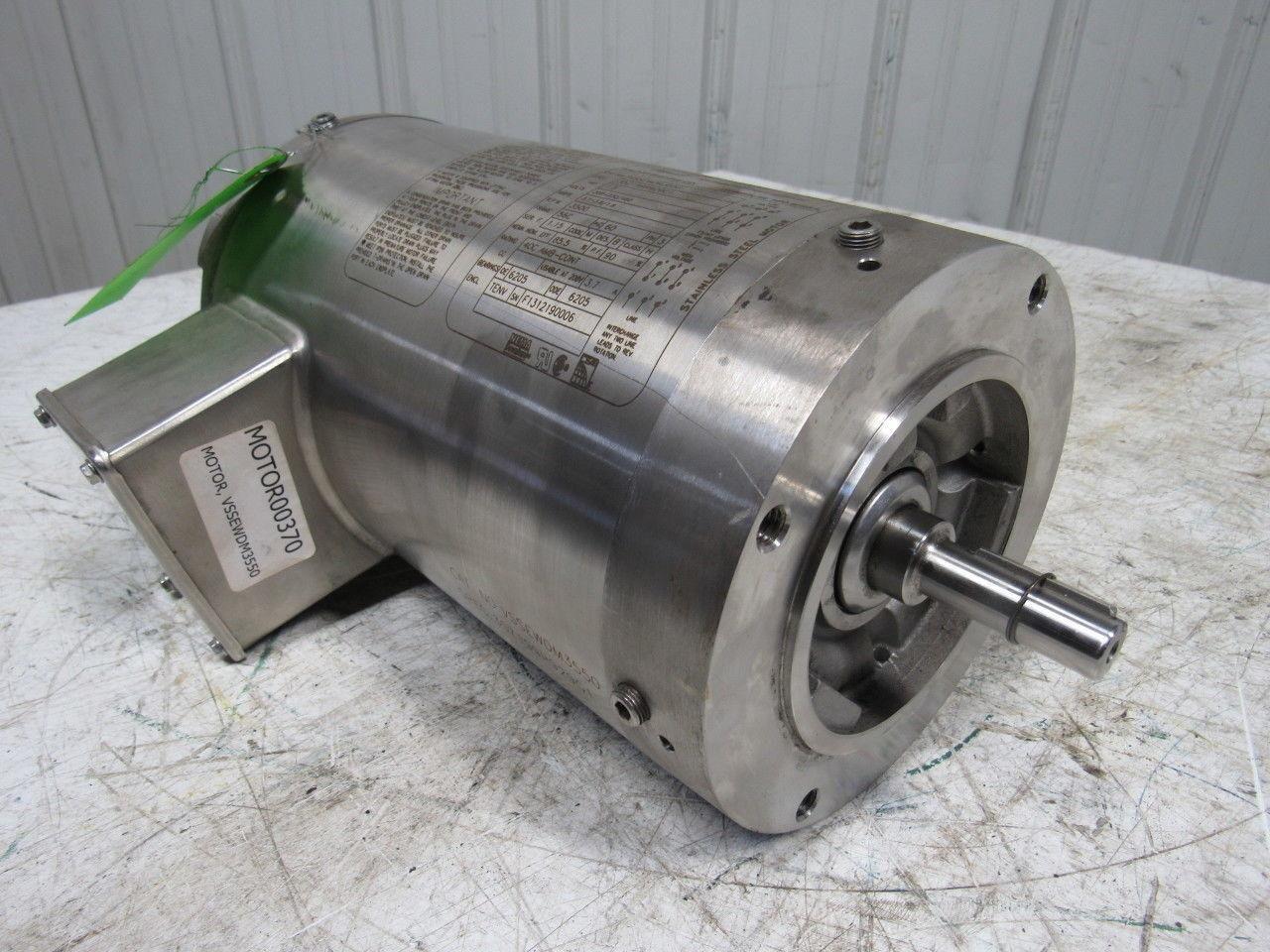 BALDOR VSSEWDM3550 1-1/2HP Washdown Motor 208-230/460v 3500RPM 56C