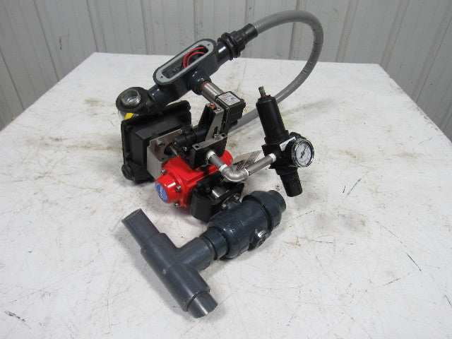 ASAHI A79PASG6FRW24D 1" Valve Pneumatic Actuator Assembly Spring Return 24VDC