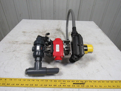 ASAHI A79PASG6FRW24D 1" Valve Pneumatic Actuator Assembly Spring Return 24VDC