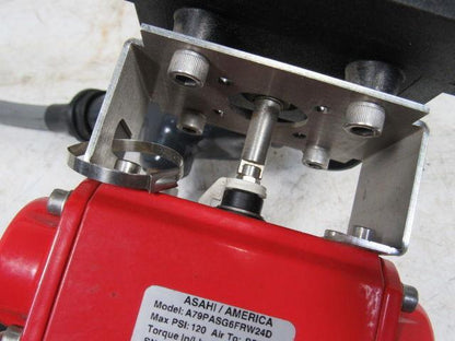 ASAHI A79PASG6FRW24D 1" Valve Pneumatic Actuator Assembly Spring Return 24VDC