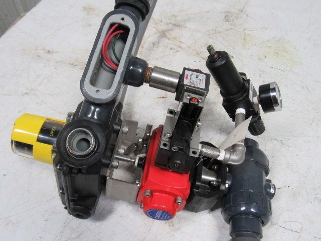 ASAHI A79PASG6FRW24D 1" Valve Pneumatic Actuator Assembly Spring Return 24VDC