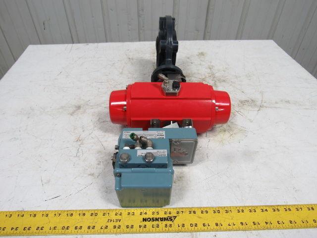 ASAHI D79PASC1FR 4" Butterfly Puneumatic Actuator Assembly W/ECKARDT SR1986