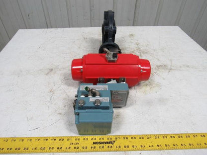 ASAHI D79PASC1FR 4" Butterfly Puneumatic Actuator Assembly W/ECKARDT SR1986