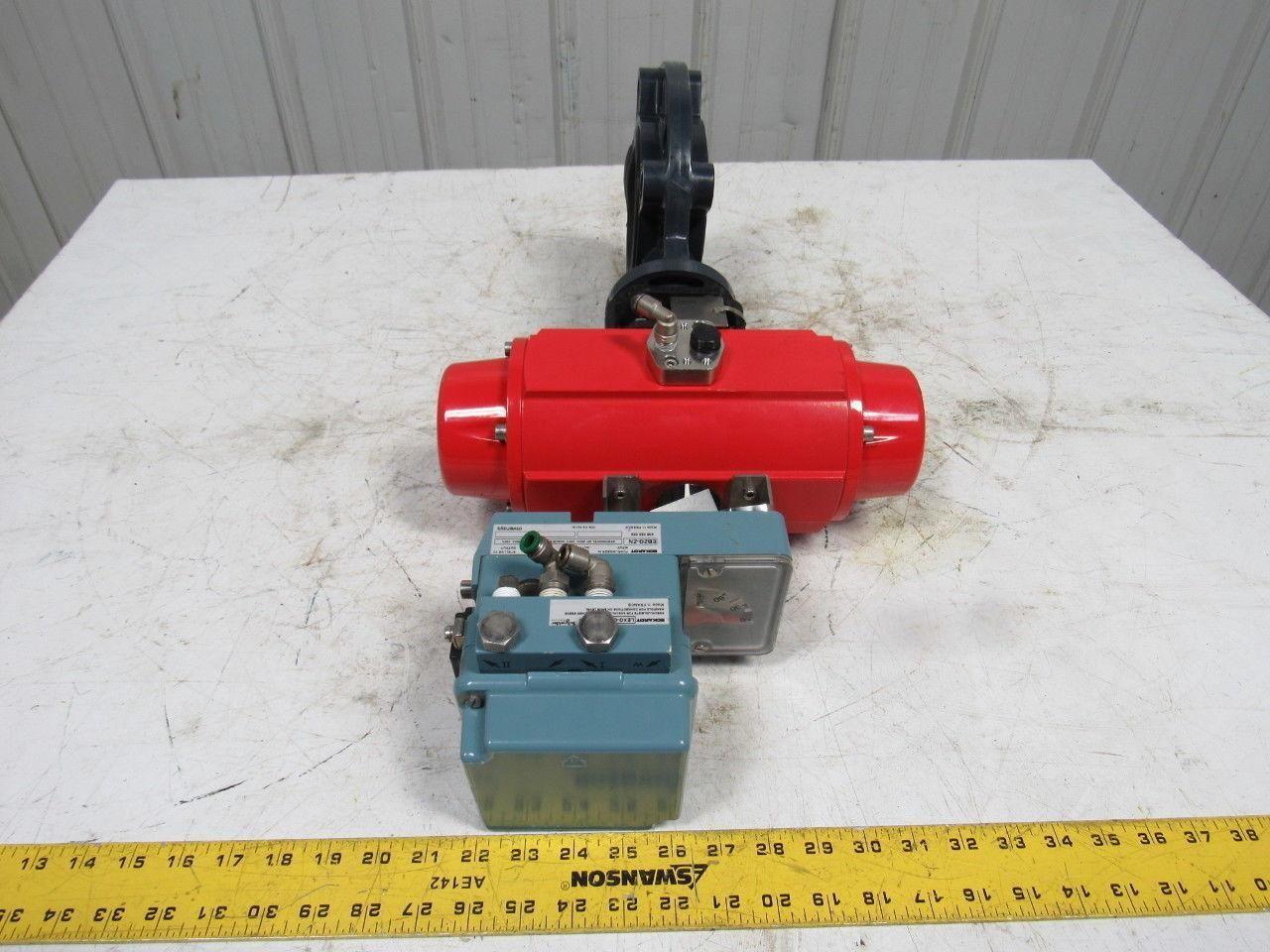 ASAHI D79PASC1FR 4" Butterfly Puneumatic Actuator Assembly W/ECKARDT SR1986