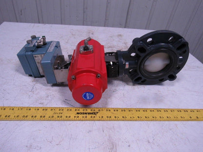 ASAHI D79PASC1FR 4" Butterfly Puneumatic Actuator Assembly W/ECKARDT SR1986