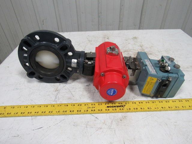 ASAHI D79PASC1FR 4" Butterfly Puneumatic Actuator Assembly W/ECKARDT SR1986