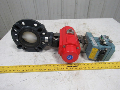 ASAHI D79PASC1FR 4" Butterfly Puneumatic Actuator Assembly W/ECKARDT SR1986