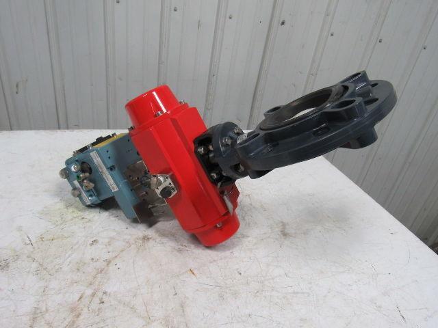 ASAHI D79PASC1FR 4" Butterfly Puneumatic Actuator Assembly W/ECKARDT SR1986