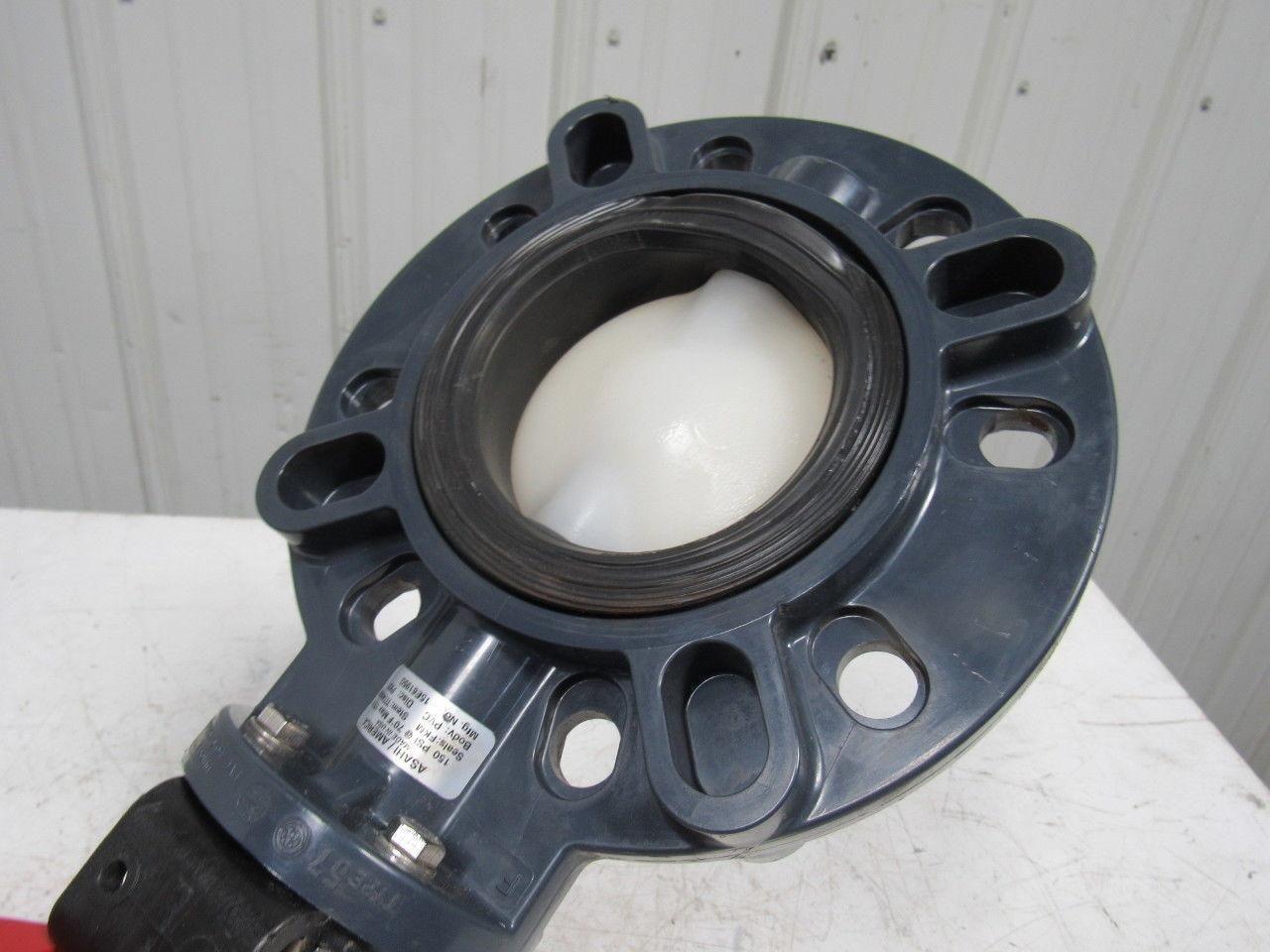 ASAHI D79PASC1FR 4" Butterfly Puneumatic Actuator Assembly W/ECKARDT SR1986