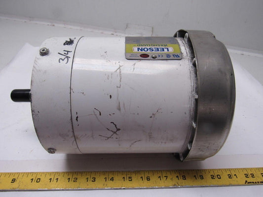 Leeson 116774.00 C6T34WC14C 3/4HP 3450RPM 208-230/460V 3PH Electric Motor