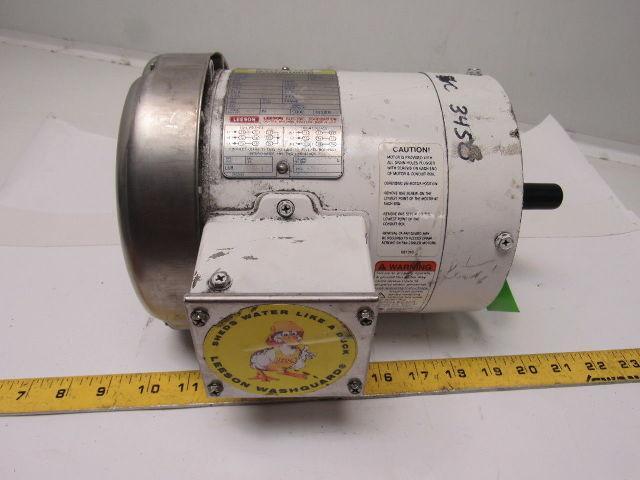 Leeson 116774.00 C6T34WC14C 3/4HP 3450RPM 208-230/460V 3PH Electric Motor