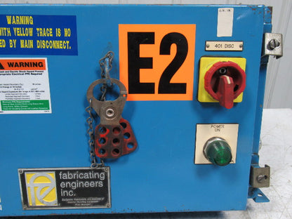 Rapistan 26" X 12" X 8" Electrical Enclosure Machine Motor Starter 480V 3PH 60HZ