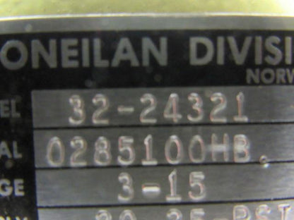Masoneilan Division 32-24321 Diaphragm Actuator W/1/2" NPT Bronze Globe Valve