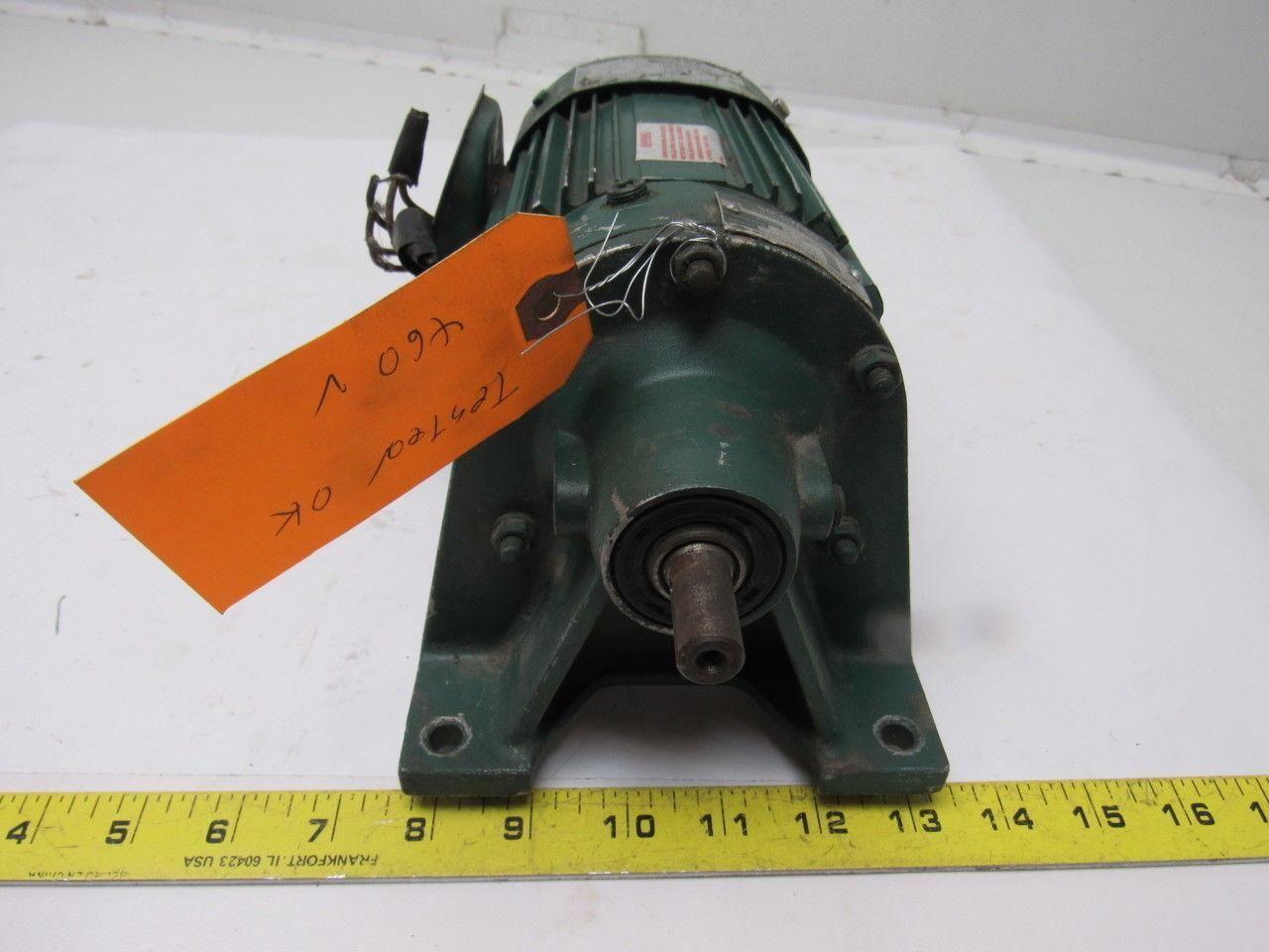 Sumitomo SM-Cyclo CNHM024075YA21 1/4HP Gear Motor 21:1 Ratio 208-230/460V 3Ph