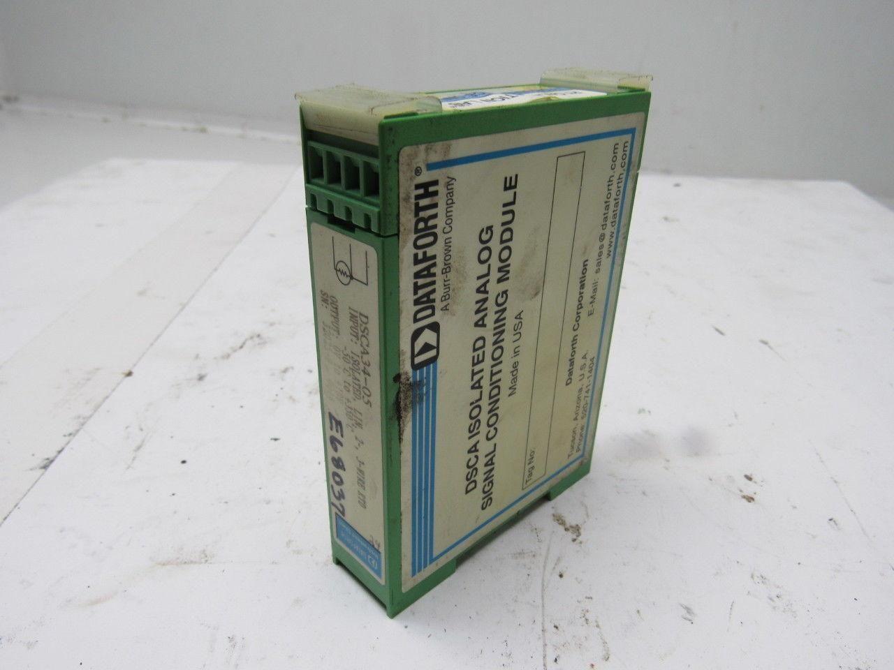Dataforth DSCA34-05 Linearized 2- or 3-Wire RTD Input Signal Conditioner