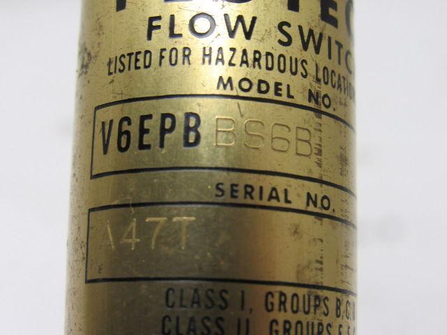 W. E. Anderson V6EPBBS6B Flotect Flow Switch 1/2" NPT