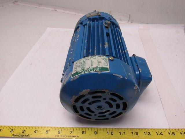 Sumitomo SM-Cyclo CNFM084095YB13 3/4HP Gear Motor 13:1 Ratio 208-230/460V 3Ph