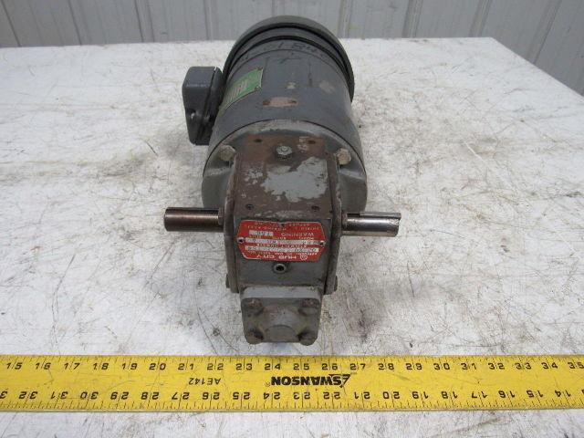 Hub City 02-20-21501-184 Double Shaft Gear Box 5:1 Ratio W/1/2HP 90a/100F DC