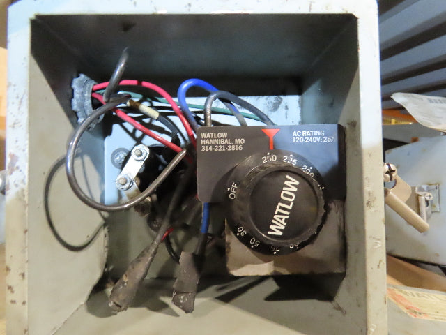 Watlow 0-250° Thermostat Mounted In Enclosure W/480V Heater 3/4" NPT Outlets