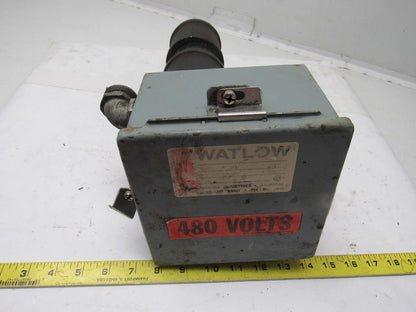 Watlow 0-250° Thermostat Mounted In Enclosure W/480V Heater 3/4" NPT Outlets