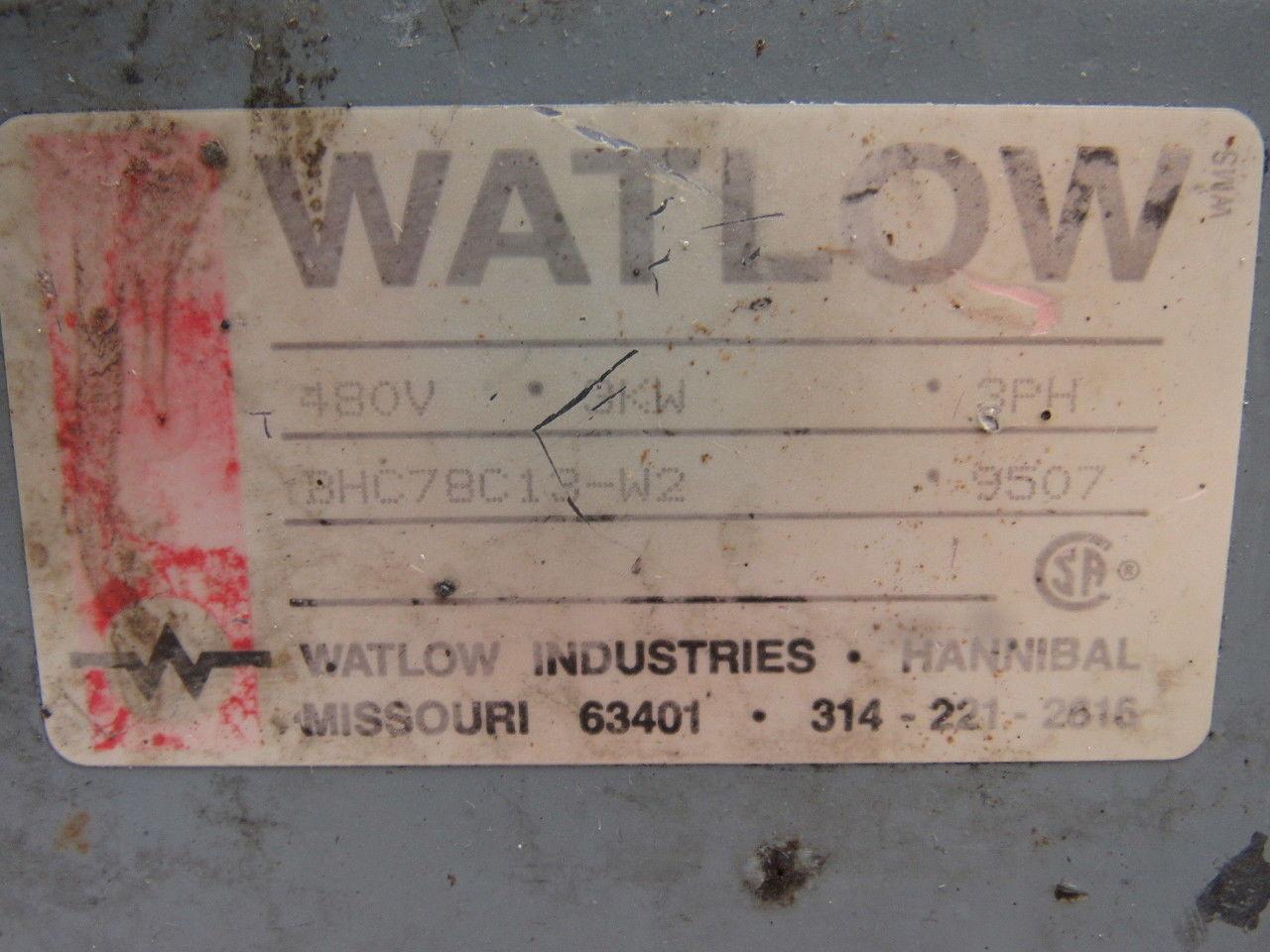 Watlow 0-250° Thermostat Mounted In Enclosure W/480V Heater 3/4" NPT Outlets
