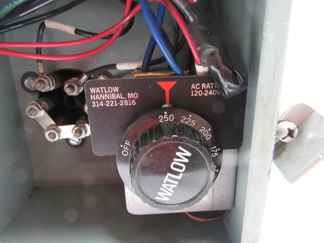 Watlow 0-250° Thermostat Mounted In Enclosure W/480V Heater 3/4" NPT Outlets