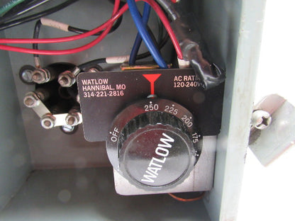Watlow 0-250° Thermostat Mounted In Enclosure W/480V Heater 3/4" NPT Outlets