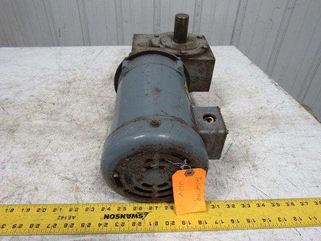 Hub City 02-20-21606-264 264 Double Shaft Gear Box 5:1 W/1/2HP Baldor 3PH  Motor