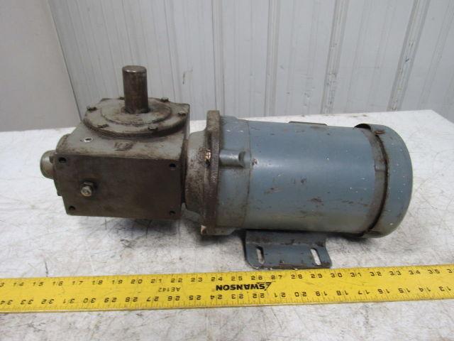 Hub City 02-20-21606-264 264 Double Shaft Gear Box 5:1 W/1/2HP Baldor 3PH  Motor