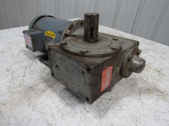 Hub City 02-20-21606-264 264 Double Shaft Gear Box 5:1 W/1/2HP Baldor 3PH  Motor
