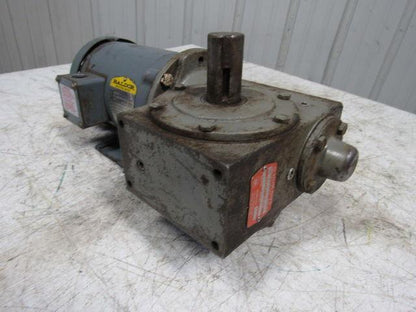 Hub City 02-20-21606-264 264 Double Shaft Gear Box 5:1 W/1/2HP Baldor 3PH  Motor