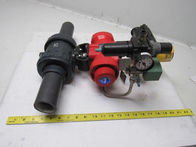 Asahi/America C79M2PFSW115AST 2" Valve Pneumatic Actuator Assembly Spring Return